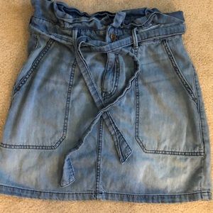 Free People Jean Skirt